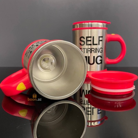 Кружка мешалка "Self Stirring Mug" 400мл (Red) 